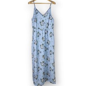 Divided, Light blue floral sun dress, EUC Size 14